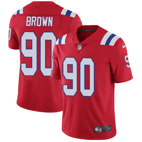 Nike Patriots #90 Malcom Brown Red Alternate Men's Stitched NFL Vapor Untouchable Limited Jersey